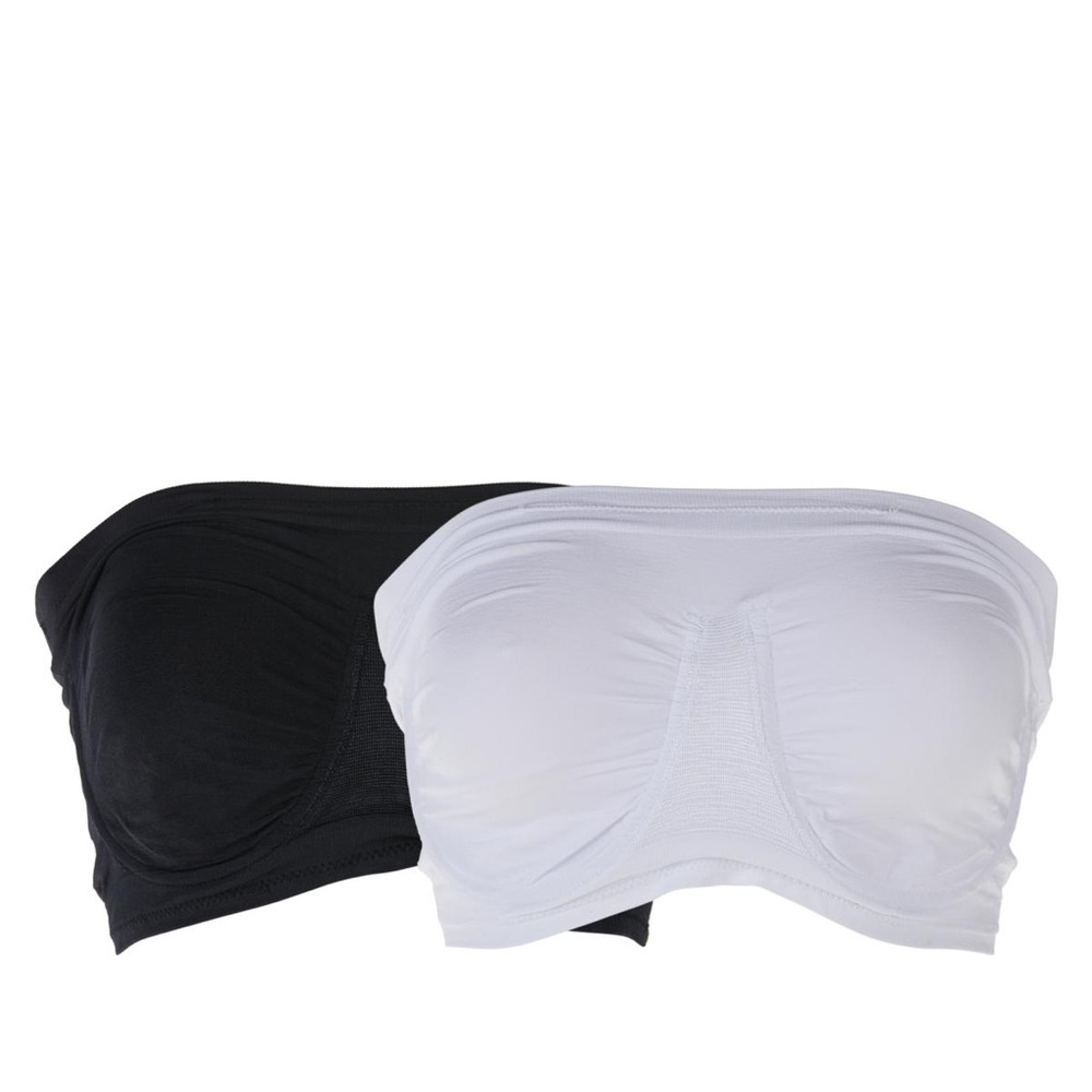 Rhonda Shear 2-pack seamless underwire bandeau bra